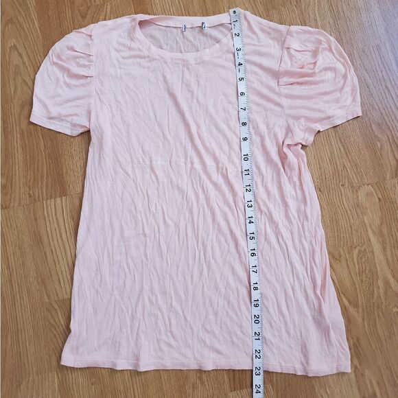 Chelsea28 Pink Shoulder Pleat Tee Size Sm - Picture 11 of 12